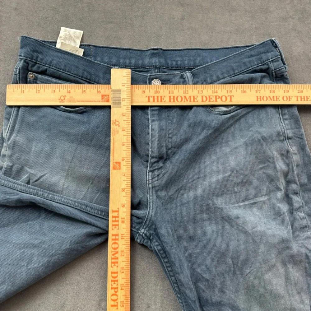 Levis 514 Straight Fit Jeans Faded Blue Gray Denim 36x34 Mens Pants